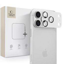 iPhone 18 Pro kaamera kaitseklaas – Tech-Protect CamFull Fit+ – hõbedane