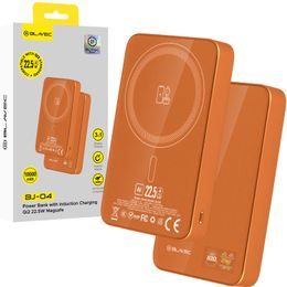 Blavec BJ-04 Slim 3v1 MagSafe powerbanka USB-C, 10000mAh, 22,5W, oranžová