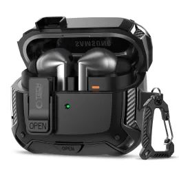 Tech-Protect Carbonox MagSafe θήκη, Samsung Galaxy Buds 3 / 3 FE / 3 Pro, μαύρη