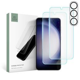 Tech-Protect Supreme set, 2 tvrzené skla + sklo na čočku, Samsung Galaxy S23