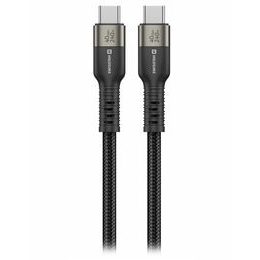 Swissten USB-C naar USB-C Kabel - 240W - USB 4.0 - 40 Gb/s - 1,5 m - Zwart
