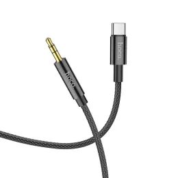 Cablu Hoco UPA19 USB-C - Jack AUX 3,5 mm, 1 m, negru