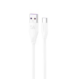 Dudao L2sT kabel USB-A - USB-C, 5A, 2 m, bel