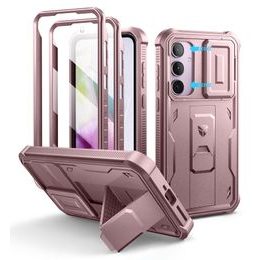 Dexnor 360 Kickstand Camprotector etui za Samsung Galaxy A35, roza