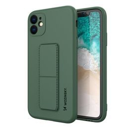 Carcasă Wozinsky Kickstand, iPhone 12, verde închis