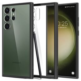 Hibrid Spigen Ultra ovitek za mobilni telefon, Samsung Galaxy S23 Ultra, mat črne barve