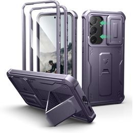 Custodia Dexnor 360 Kickstand Camprotector per Samsung Galaxy S25 FE, viola