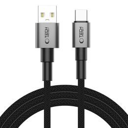 Tech-Protect UltraBoost DNA kabel USB-C, 15W/3A, 2m, siv