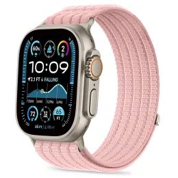 Tech-Protect Nylon Sport remienok, Apple Watch 8 / 9 / 10 / 11 / SE / Ultra (44 / 45 / 46 / 49 mm), ružový