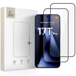 Xiaomi 17T Pro kaitseklaas – Tech-Protect Fit+ karastatud klaas 2 tk – must