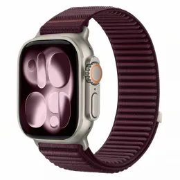Tech-Protect NylonLoop Apple Watch 8 / 9 / 10 / 11 / 12 / SE / Ultra (44 / 45 / 46 / 49 mm, vínový