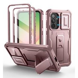 Dexnor 360 Kickstand Camprotector obal Samsung Galaxy A56, ružový