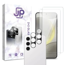 JP Kombi-Pack, Set mit 2 Panzergläsern und 2 Kameralinsenfolien, Samsung Galaxy S24 FE
