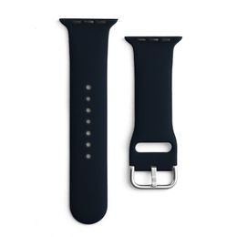 Szilikon szíj APS Apple Watch 2 / 3 / 4 / 5 / 6 / 7 / 8 / SE (38, 40, 41 mm), fekete