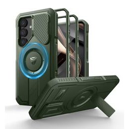 Dexnor MagSafe 360 Kickstand Camprotector etui Samsung Galaxy S25, zielony