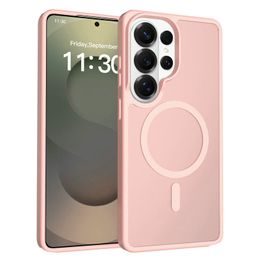 JP MagFit Colour θήκη MagSafe με μαγνήτη N52, Samsung Galaxy S26 Ultra, ανοιχτό ροζ