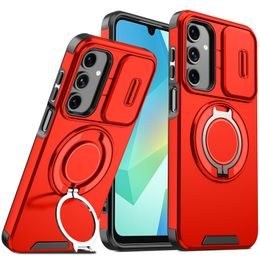Camslide Stand obal, Samsung Galaxy A16, červený