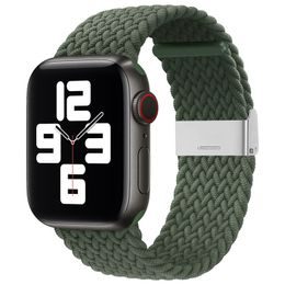 Strap Fabric remienok pre Apple Watch 6 / 5 / 4 / 3 / 2 (40 mm / 38 mm) zelený