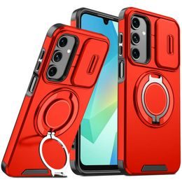 Camslide Stand калъф, Samsung Galaxy A17, червен