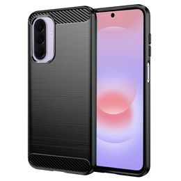 Samsung Galaxy A27 5G Hoesje - Carbon - Siliconen Case - Zwart