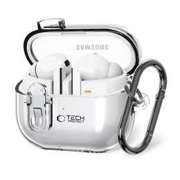 Tech-Protect FlexAir Θήκη, Samsung Galaxy Buds 3 / 3 Pro, Διάφανη