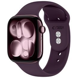 Tech-Protect Silicone kellarihm Apple Watch 8 / 9 / 10 / 11 / 12 / SE / Ultra (44 / 45 / 46 / 49 mm) – tumelilla
