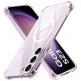 Techsuit Shockproof MagSafe prozorno etui, Samsung Galaxy S23