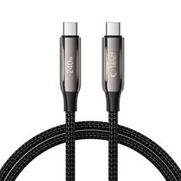 Tech-Protect UltraBoost cablu USB-C, PD240W/QC4.0, 1 m, negru