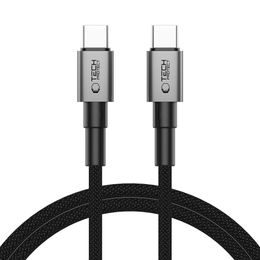 Tech-Protect UltraBoost DNA kabel USB-C, PD100W/5A, 1m, siv
