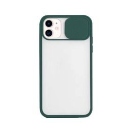 Husă cu capac pentru cameră, iPhone 12 Pro, verde