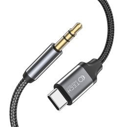 Tech-Protect UltraBoost USB-C - AUX Mini Jack 3,5 mm, 1 m, čierny