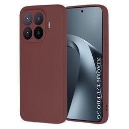 Xiaomi 17T Pro Hoesje - Techsuit SoftFlex - Siliconen Case - Wijnrood