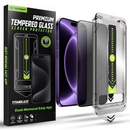 iPhone 18 Pro kaitseklaas – Techsuit TitanGlass Privacy privaatsusklaas