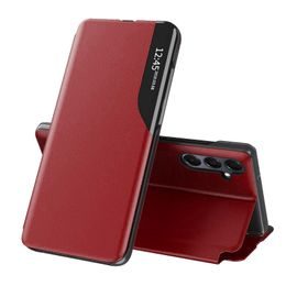 Eco Leather View Case, Samsung Galaxy A16, červené