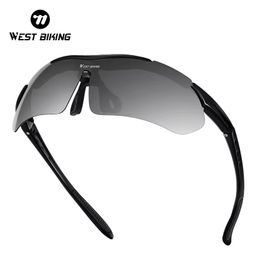 West Biking Polarisierte Fahrradbrille für Radsport und Outdoor-Aktivitäten - Schwarz