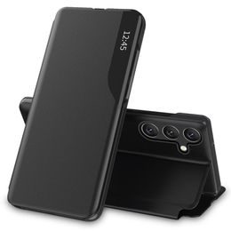 Eco Leather View Case, Samsung Galaxy A35 5G, čierne