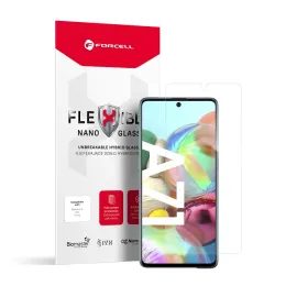 Forcell Flexible Nano Glass hibrid üveg, Samsung Galaxy A71, átlátszó