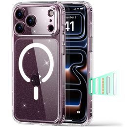 ESR Classic Hybrid HaloLock MagSafe ümbris iPhone 17 Pro Max / 18 Pro Max – läbipaistev shimmer