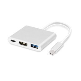 Adaptér USB-C - HDMI 4K*2K, USB, USB-C, 0,25 m, bílý