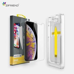 Zifriend, iPhone X / XS, 2.5D Edzett üveg Crystal Clear applikátorral