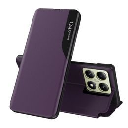 Eco Leather View Case, Xiaomi 14T, lila