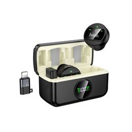 Hoco L22 Безжичен микрофон 2в1 Lightning / USB-C, черен