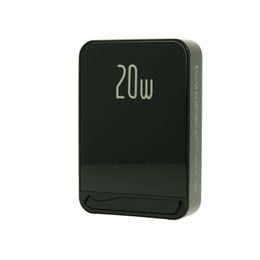 Fém Magsafe Powerbank állvánnyal, 10000mAh, PD20W, fekete