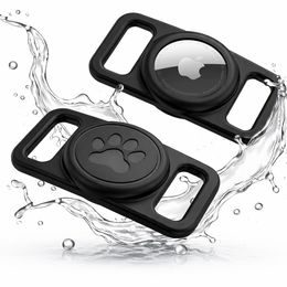 Techsuit BuddyGuard (DG1) Halsband Houder voor Apple AirTag - Zwart