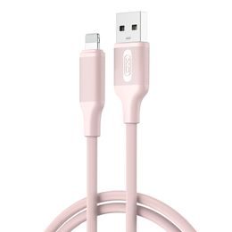 XO kábel NB265 USB - Lightning, 1 m, ružový