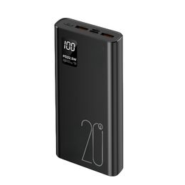 Powerbank 20000mAh, PD 22,5W, QC3.0, negru
