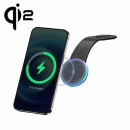 MagSafe Qi2 Halterung mit kabelloser Aufladung für Auto-Armaturenbrett, 15W, schwarz