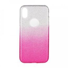 Husă Forcell Shining, iPhone 11 Pro, roz argintie