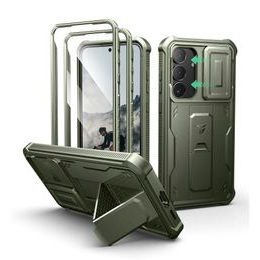 Dexnor 360 Kickstand Camprotector tok Samsung Galaxy S25 FE, zöld