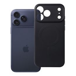 iPhone 17 Pro Max / 18 Pro Max silikona vāciņš – Silicone Mag Cover ar kameras aizsargu – zils
